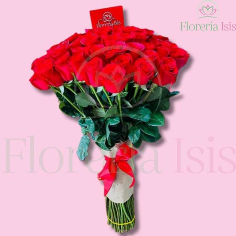 Atado 100 rosas Florería Isis Envio de Flores a Domicilio Tijuana