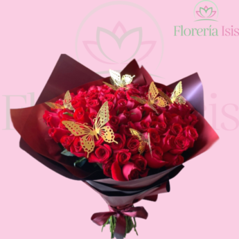 Ramo buchon con corona  Floreria Maya Sweets- Eventos y Flores a