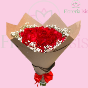 Ramo de 50 rosas rojas - Florería Isis - Envio de Flores a Domicilio  Tijuana, Floreria en Linea Tijuana, Arreglos Florales Tijuana
