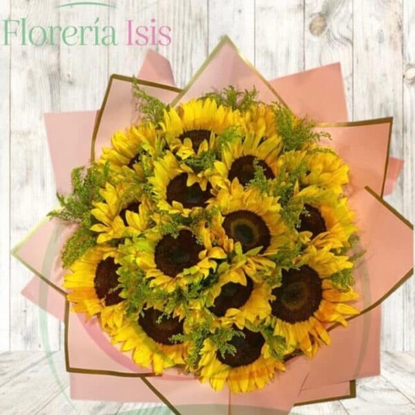 Ramo de 15 girasoles