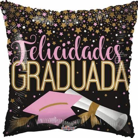 Globo «Felicidades graduada»