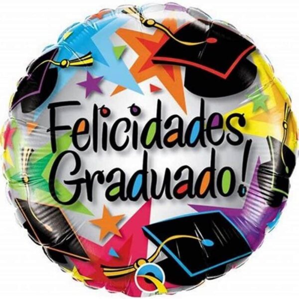 Globo «Felicidades graduado»